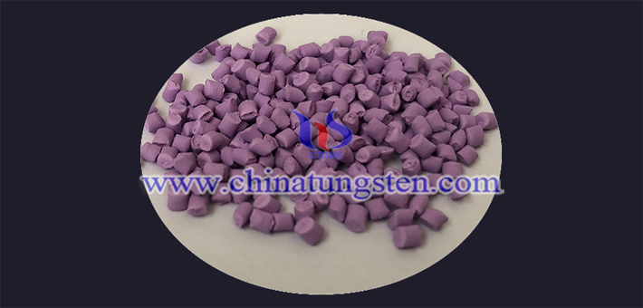 nano violet tungsten oxide powder applied for thermal insulation masterbatch picture