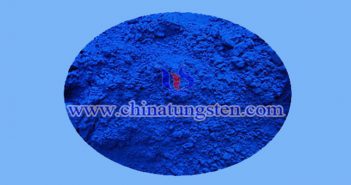 nanometer blue tungsten oxide applied for nano-ceramic color master image