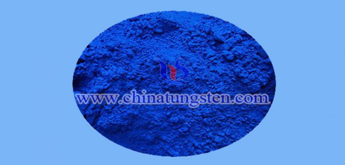 nanometer blue tungsten oxide applied for nano-ceramic color master image