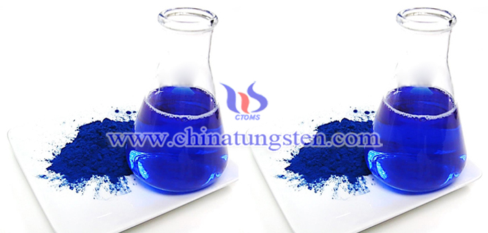 nanometer blue tungsten oxide applied for nano-ceramic dispersion solution picture