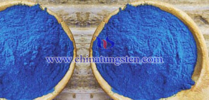 nanometer blue tungsten oxide applied for thermal insulation paper image