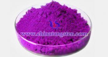 nanometer violet tungsten oxide applied for infrared ultraviolet shielding material picture