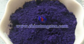 nanometer violet tungsten oxide applied for thermal insulation dispersion picture