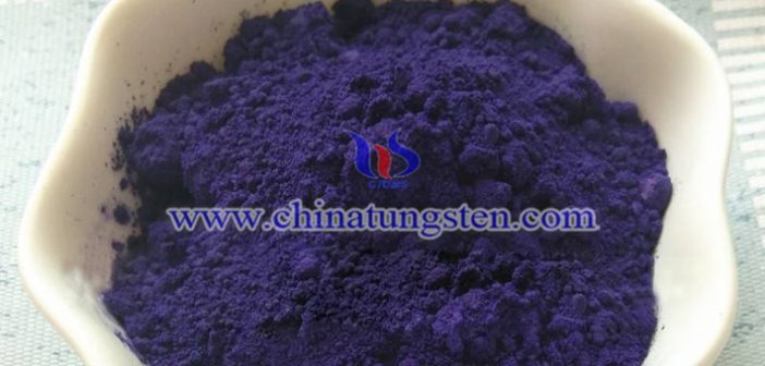 nanometer violet tungsten oxide applied for thermal insulation dispersion picture