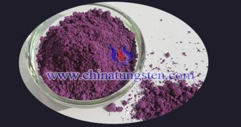 violet tungsten oxide powder applied for heat insulating window glass image