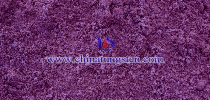 violet tungsten oxide powder applied for infrared thermal insulation nano material image