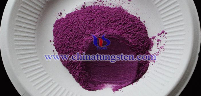 violet tungsten oxide powder applied for infrared ultraviolet shielding material image