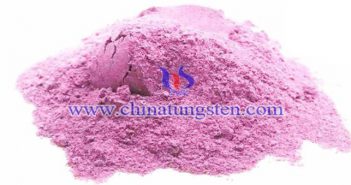 violet tungsten oxide powder applied for nano-ceramic color master image