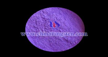 violet tungsten oxide powder applied for near-infrared shielding material image