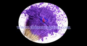 violet tungsten oxide powder applied for thermal insulating glass image