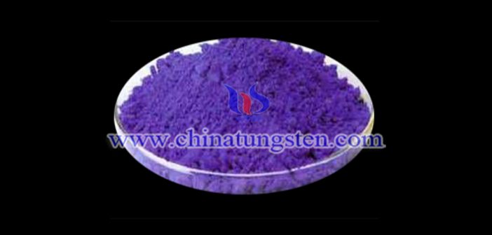 violet tungsten oxide powder applied for thermal insulation paper image