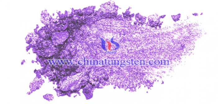 violet tungsten oxide powder applied for transparent thermal insulation material image