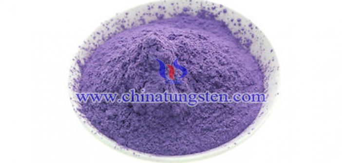 violet tungsten oxide powder applied for transparent thermal insulation nanopowder image