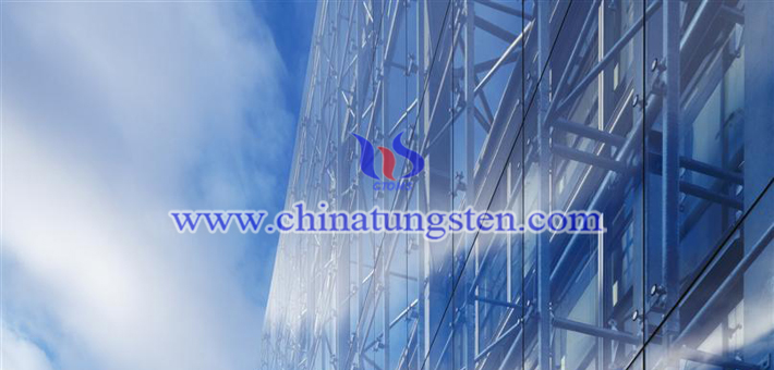 blue nano tungsten oxide applied for thermal insulating glass picture