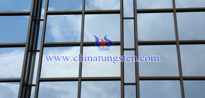 blue tungsten oxide powder applied for thermal insulating glass material picture