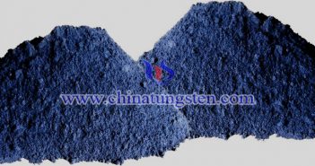 dark blue nano tungsten oxide applied for nano-ceramic color master image