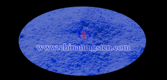 dark blue nano tungsten oxide applied for near infrared shielding material image