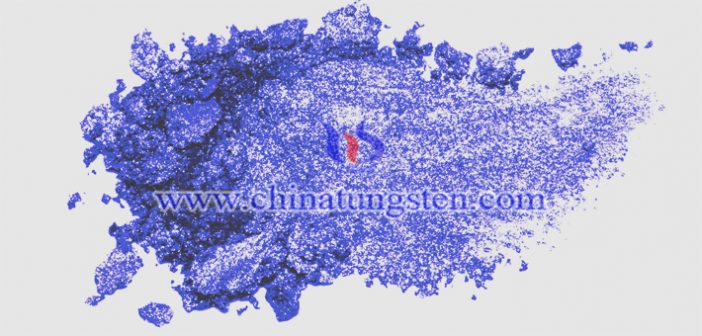 dark blue nano tungsten oxide applied for thermal insulation paper image