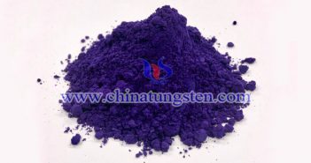 nano particle size violet tungsten oxide applied for nano-ceramic color master image