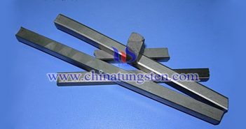 ASTM B777-99 class1 tungsten alloy bar picture