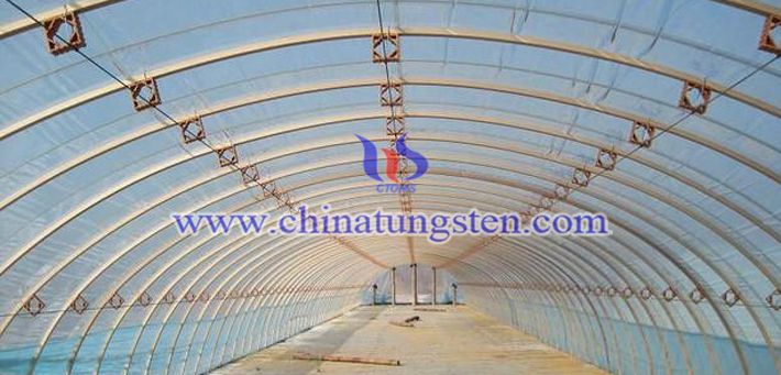 nano grain size yellow tungsten oxide applied for thermal absorption agricultural plastic film picture