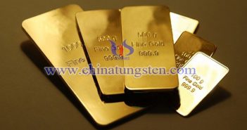 gold plated tungsten bar picture