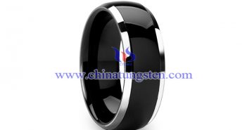 black domed tungsten wedding band picture