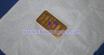 tungsten gold plated bar picture