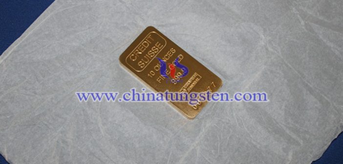 tungsten gold plated bar picture