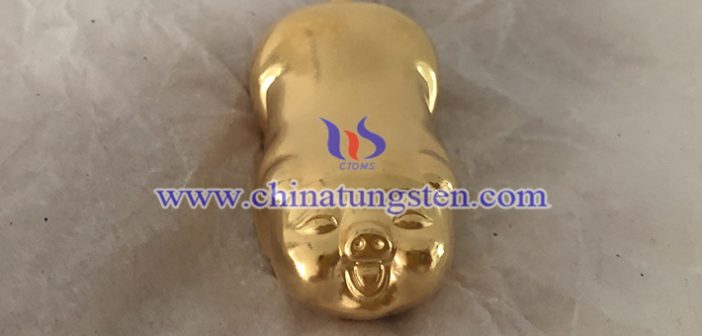 gold plated tungsten pig picture