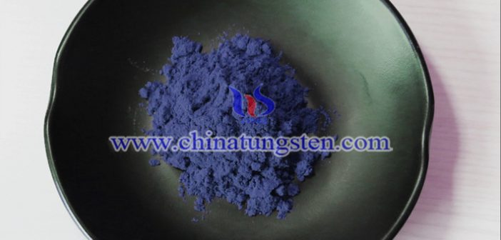 violet tungsten oxide applied for electrochromic film image