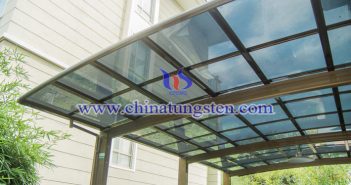 cesium tungsten bronze applied for sun protection glass picture