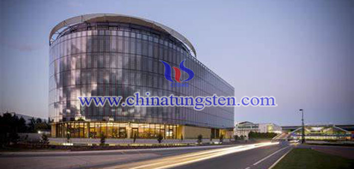 nano tungsten trioxide applied for exhibition hall heat insulating glass coating picture