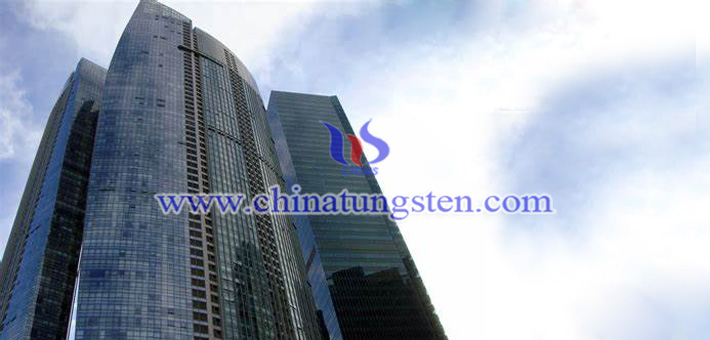 cesium tungstate applied for glass curtain wall picture