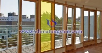 cesium tungsten oxide applied for energy efficient glass window picture