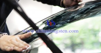 Cs doped tungsten oxide nanoparticles applied for car heat insulation film picture