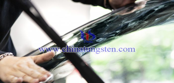 Cs doped tungsten oxide nanoparticles applied for car heat insulation film picture