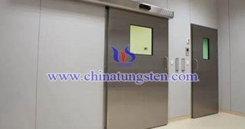 tungsten alloy radiation shielding door applied for X-ray room image