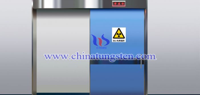 tungsten alloy shielding door applied for medical electron linear accelerator room picture