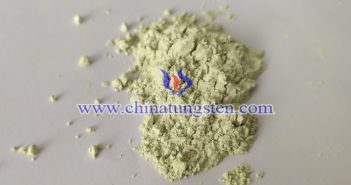 WO3 nanopowder applied for functional ceramic picture