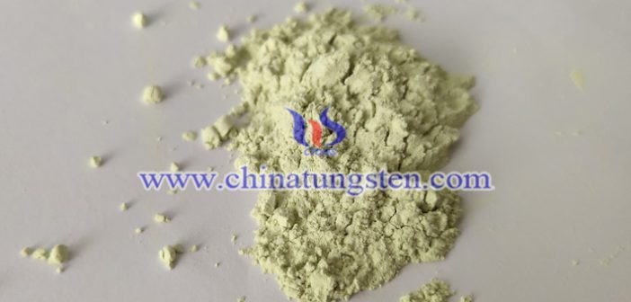 WO3 nanopowder applied for functional ceramic picture