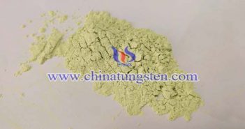 yellow tungsten oxide applied for organic waste gas purification image