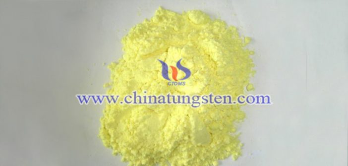 preparation of ultrafine yellow tungsten oxide powder by solid phase method image