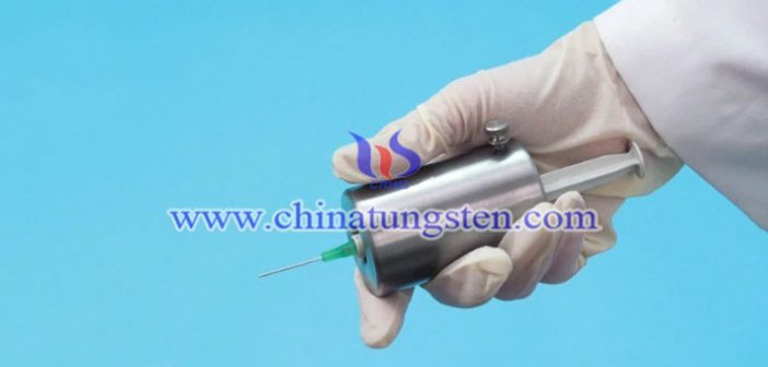 tungsten alloy syringe radiation shield image