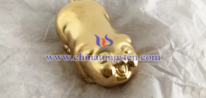 tungsten gold plated pig picture