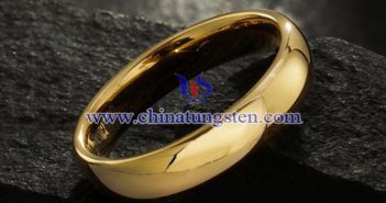 gold plated tungsten ring picture