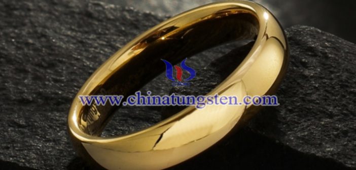 gold plated tungsten ring picture