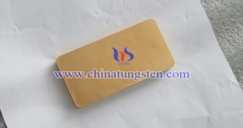 gold plated tungsten bar picture