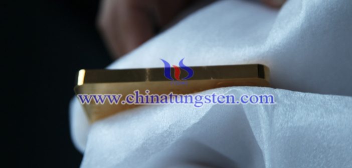 gold plated tungsten bar picture