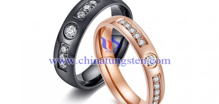 tungsten diamond rings picture